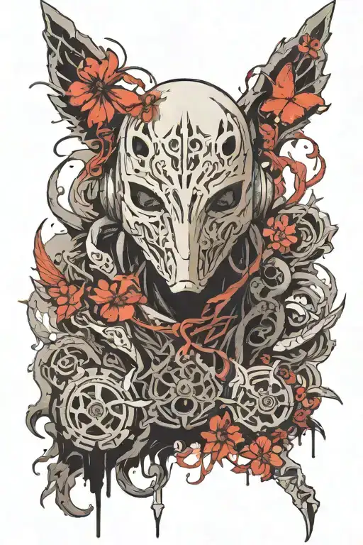 Nier Replicant Black Scrawl Design