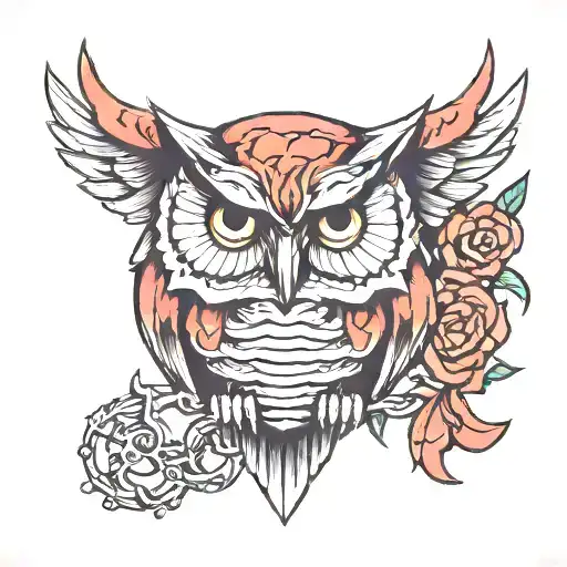 Owl With Human Teeth Around It The Judgement Chain