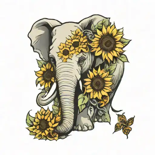 Sunflower Elephant