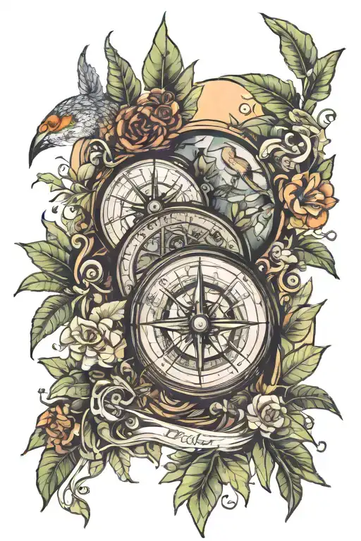 Compass Jungle Scene