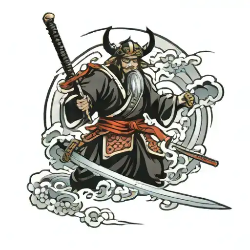 Strong Defeated Samurai