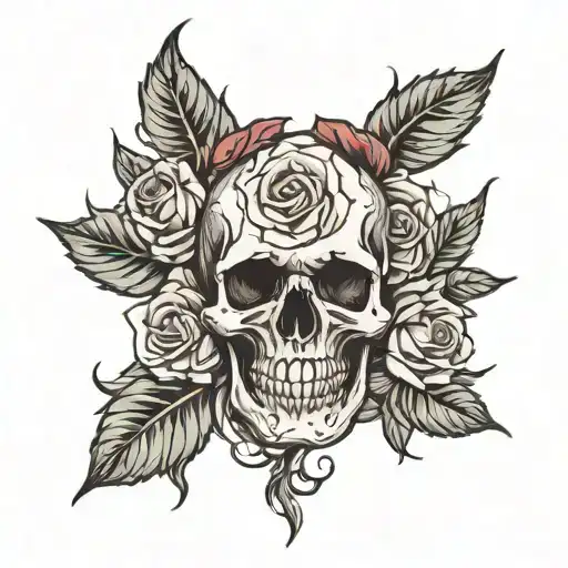 Skull And Roses