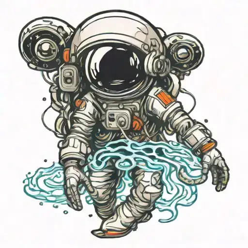 Jellyfish Space Astronaut