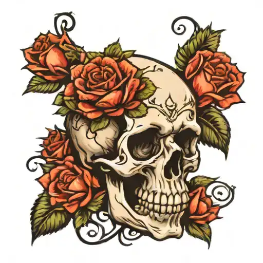 Skull And Roses