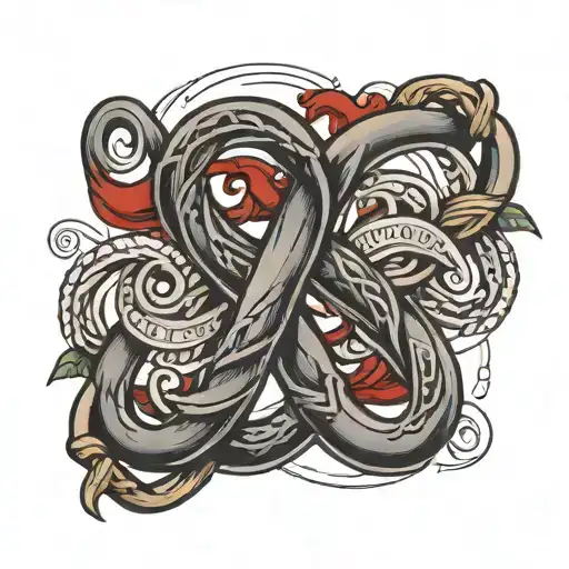 Blood Knot With The Word Montgomery Integrated