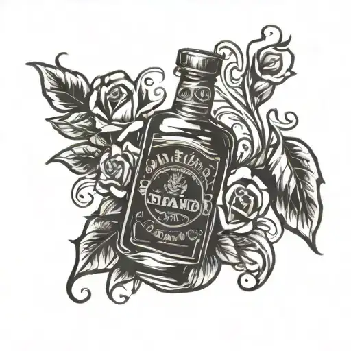 Dad Bottle Of Whiskey Live Heart Around It