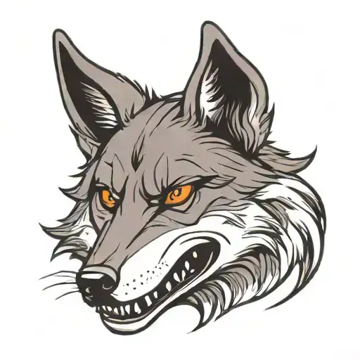 Wolf With A Grin