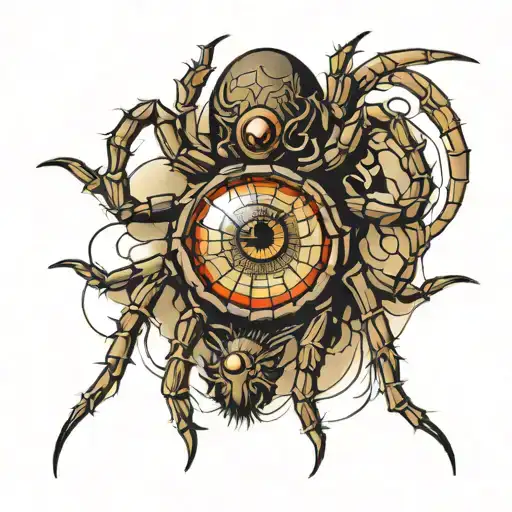 Spider With An Eye On Its Abdomen