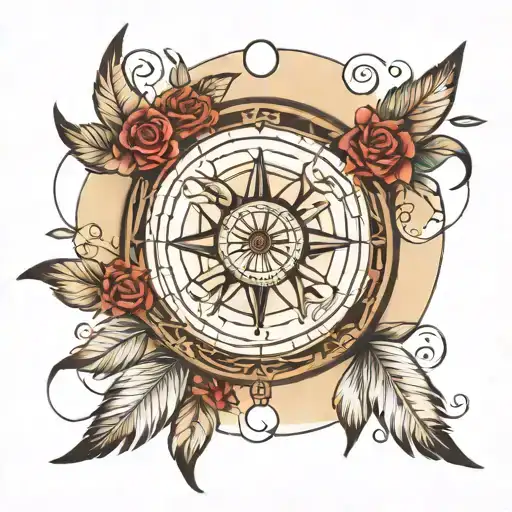 Dream Catcher Compass Rose