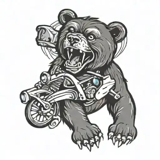 Bmw Logo Mit Stern Bear Growling