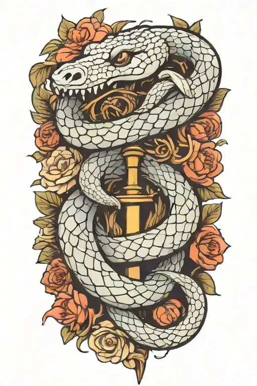 Snake With A Sword