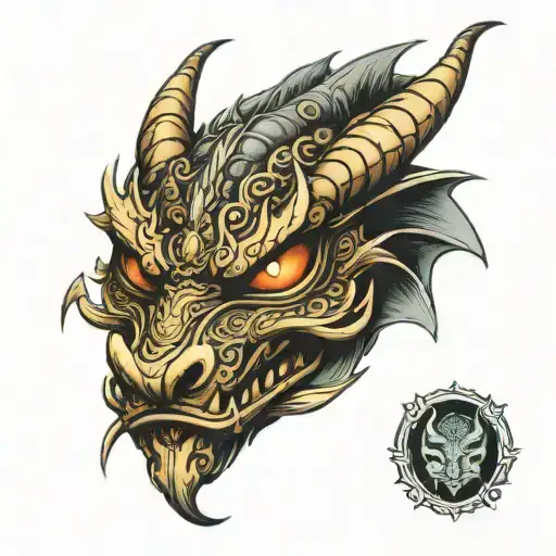 Dragon With Mask