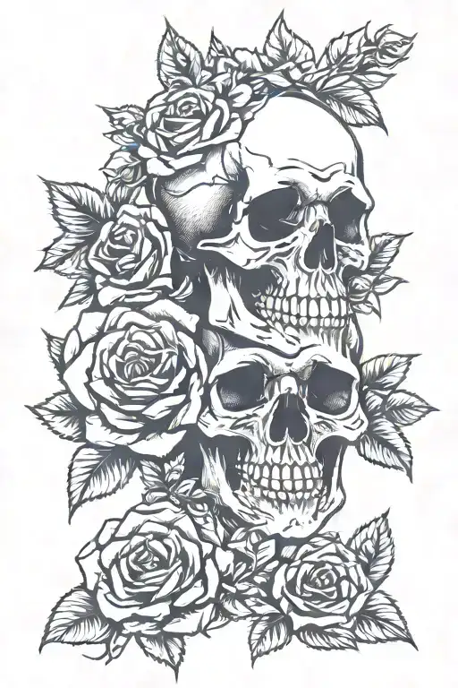 Skull Roses