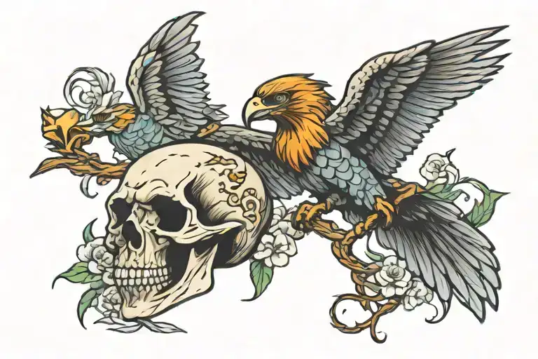 Eagle Snake Skull Swallow Bird