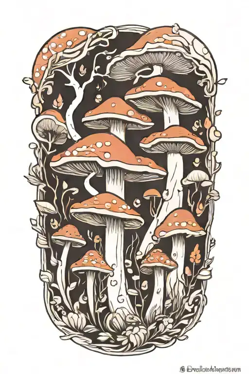 Wooden Mushrooms