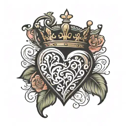 Heart Adorned With Crown