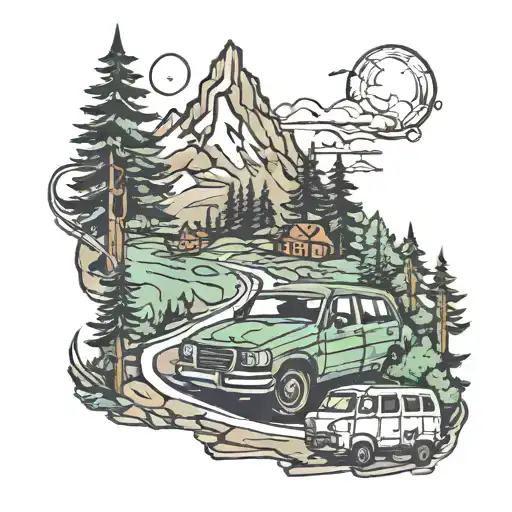 Road Trip Mountain Forrest