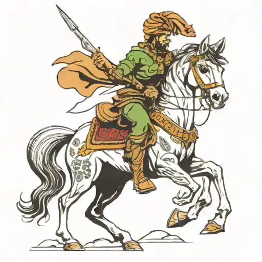 Kurdish Warrior Riding
