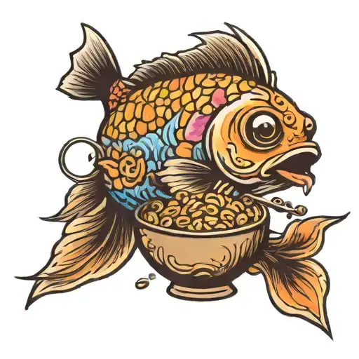 A Fish Eating Cereal