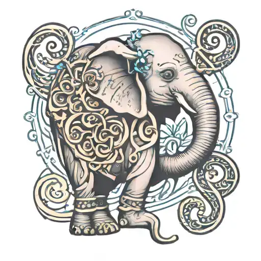 Elephant Inside The Treble Clef Intertwined