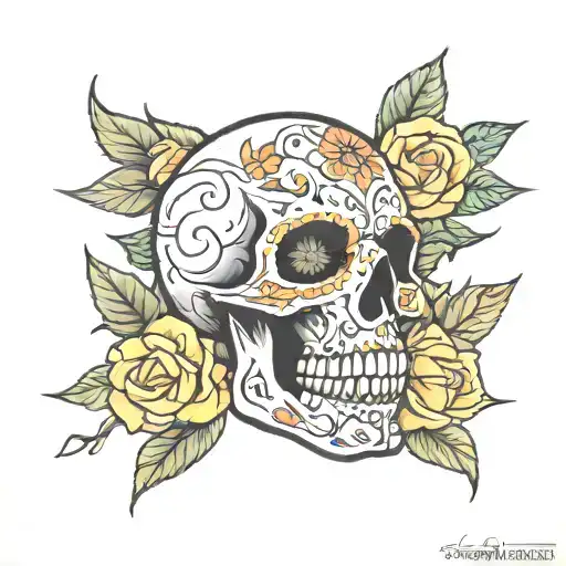 Lois Flower Skull