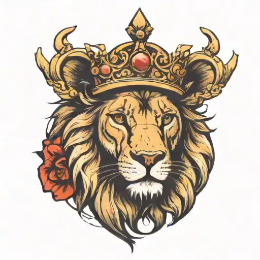 Lion With A Crown