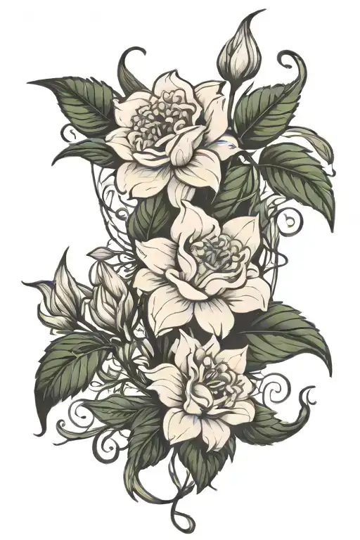 Birth Flower Intertwined