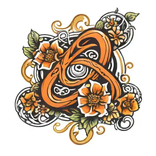 Infinity Symbol With Flowers