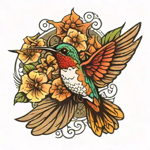 Hummingbird Hovering