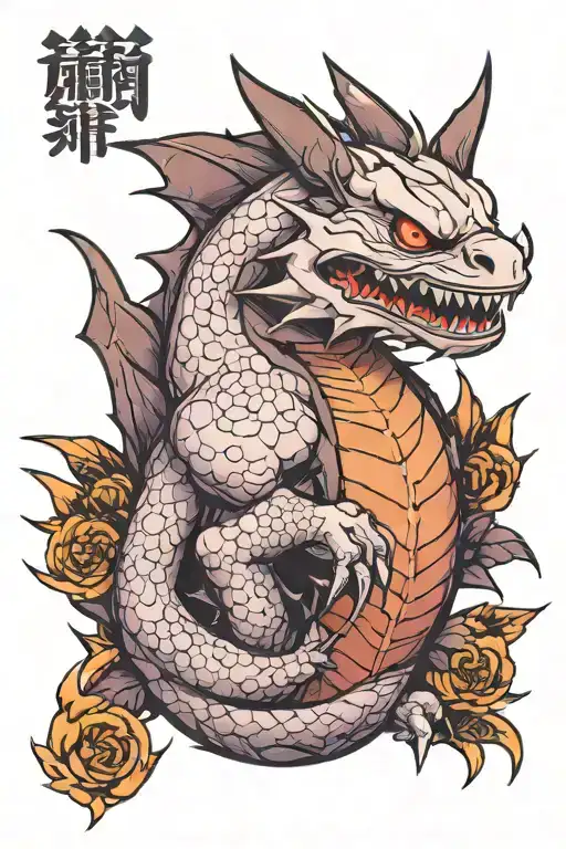 Gengar Yakuza Sleeve Tattoo Dragon