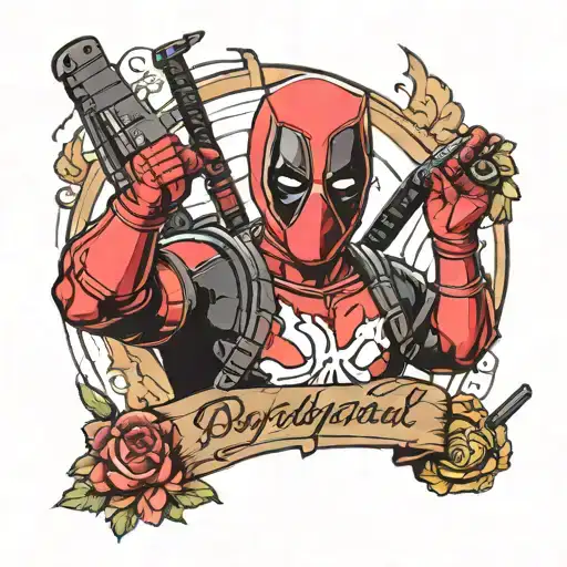 Deadpool Funny Modern Minimalist