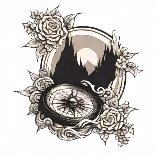 Mountain Sea Compass