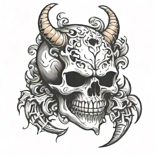 Skull And Teeth Slightly