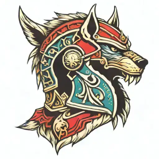 Sparta Helmet Wolf Head