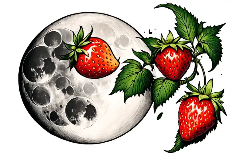 Strawberry Moon Phases