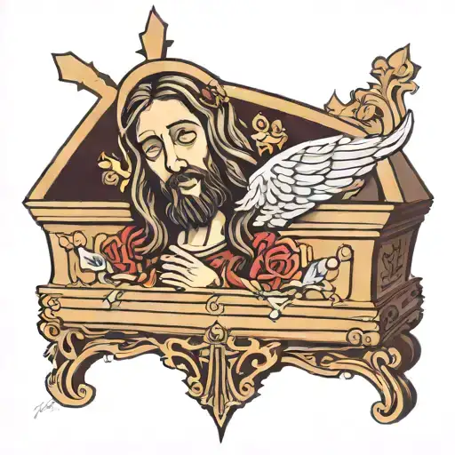 Jesus In Casket
