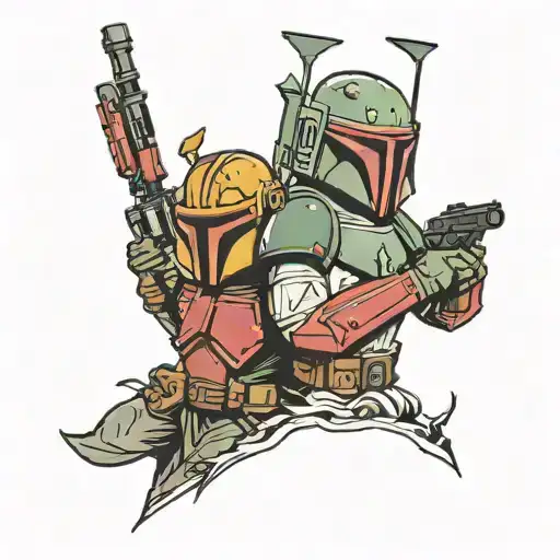 Star Wars Maul And Boba Fett