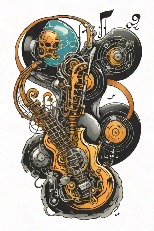 Sci-fi And Music Note