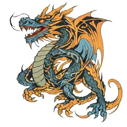 Dragon Abstract Trippy