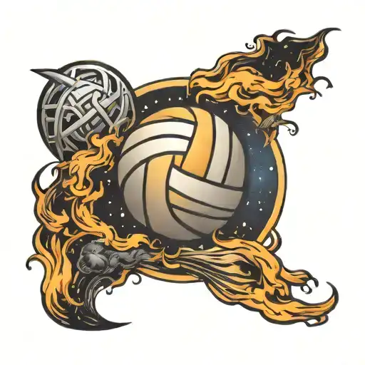 Volleyball And Space