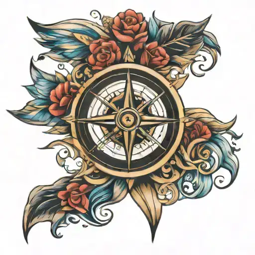 American Traditional Compass Rose