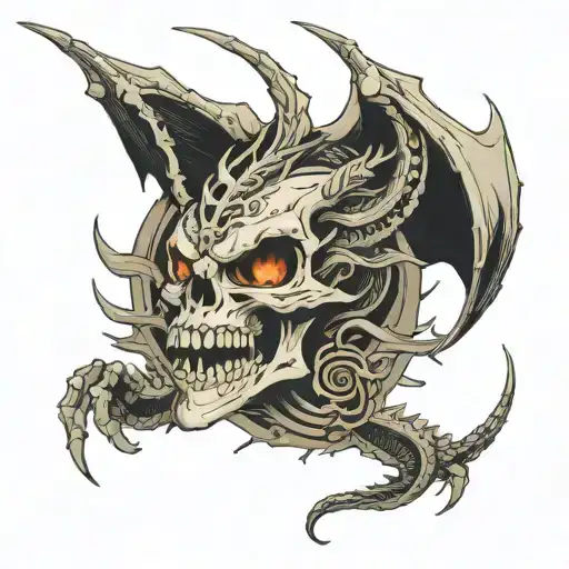 Skull Dragon Flees In Time Remember To Die Remember The Truth