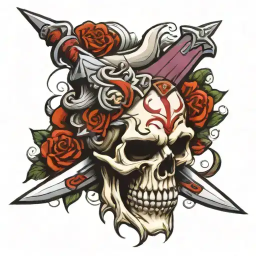 Skull Sword Piercing