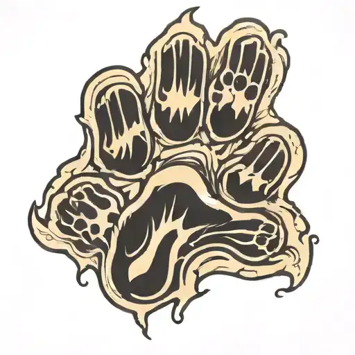 Passed Dog Paw Print