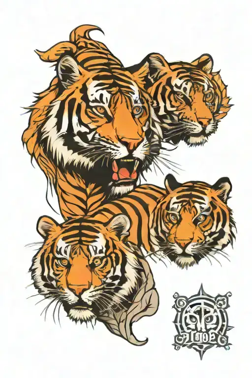 Tiger Head And Ronaldo