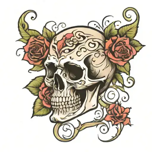 Skull And Roses