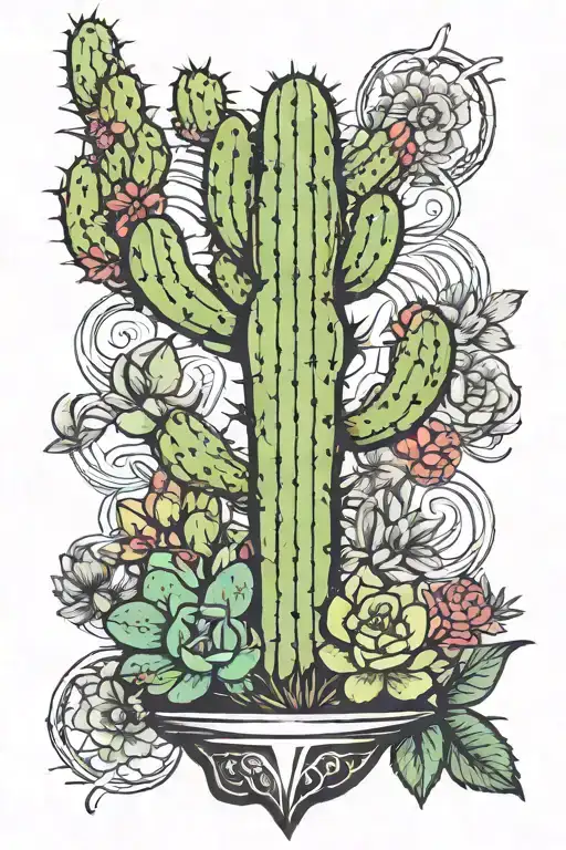 Half Tree Half Cactus Growing