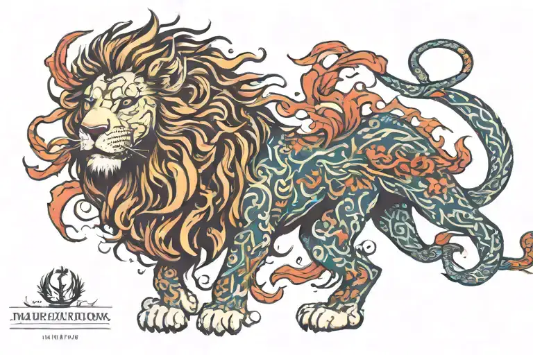 Lion With Dragon Autism