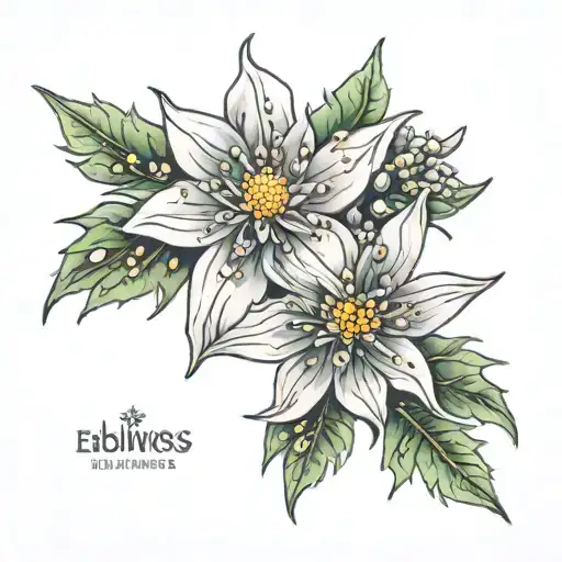 Detailed Edelweiss Flower
