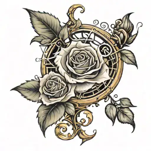 A Clockwork Representation Of The Enchanted Rose From Beauty And The Beast